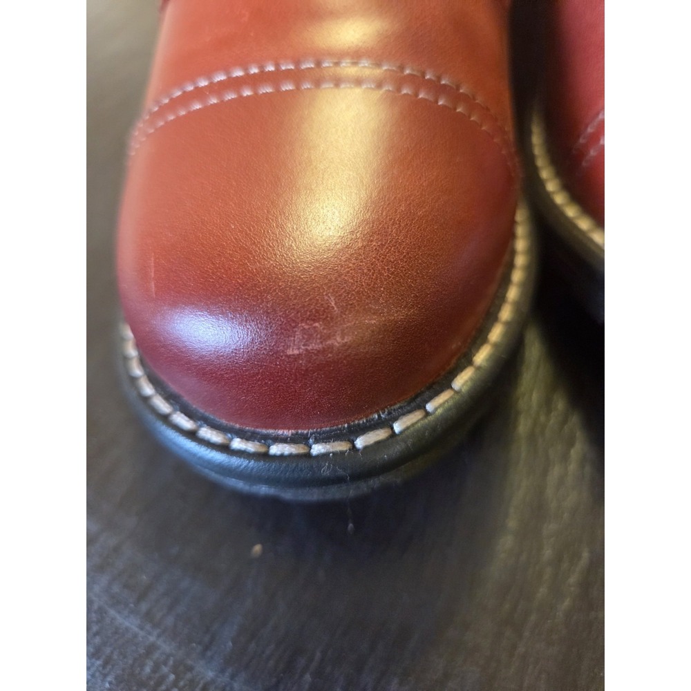 Taos Women's Mini Crave Leather Ankle Boots Red US Size 7-7.5/EU 38 NEW! $210 - Picture 5 of 16
